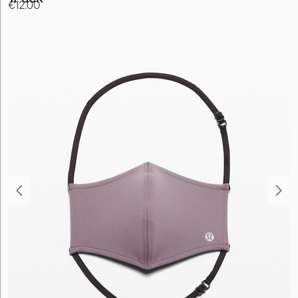 LULULEMON PINK FACE MASK